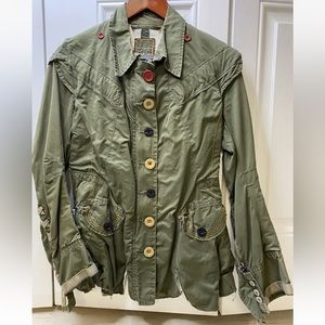 MARITHE ET FRANCOIS GIRBAUD jacket size M Green Utility